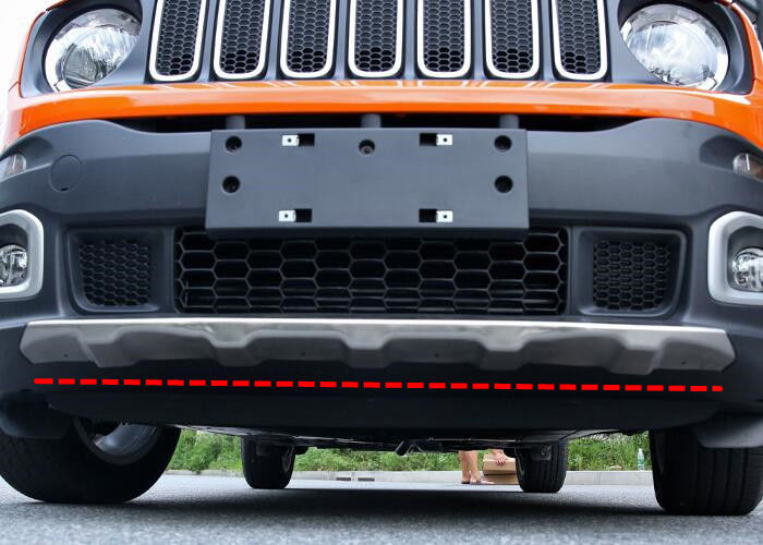 Stainless Steel Auto Body Kits , JEEP Renegade 2016 Bumper Skid Plates